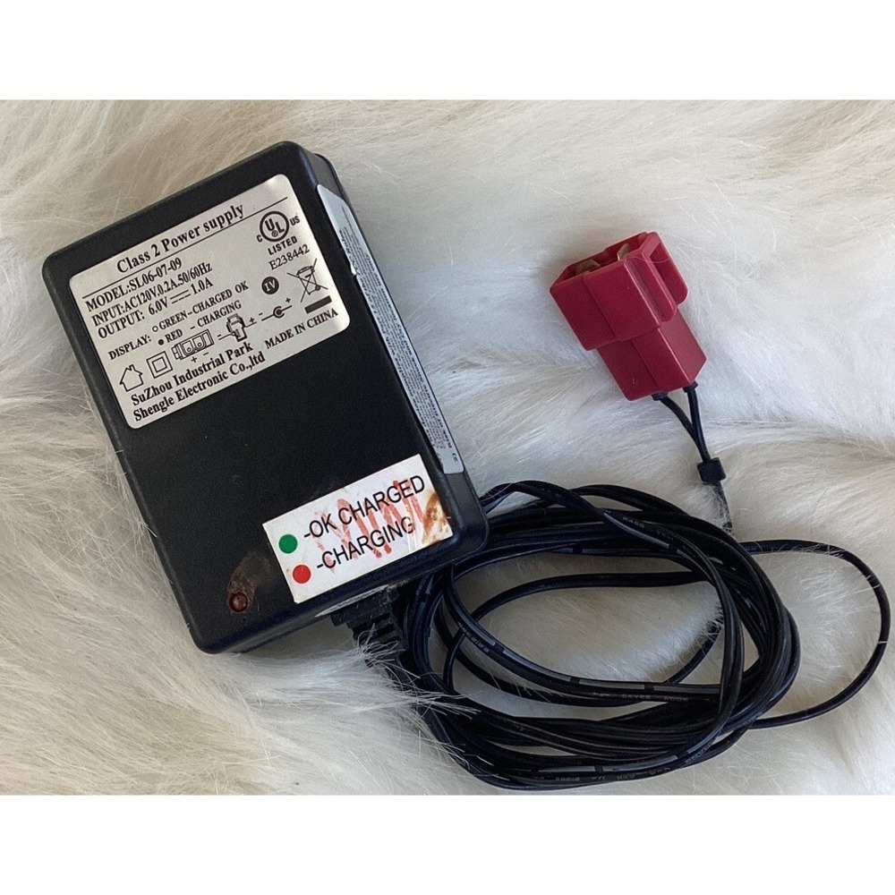 Kid Trax Shengle Electronic SL06-07-09 6V 1A AC / DC Battery Charger